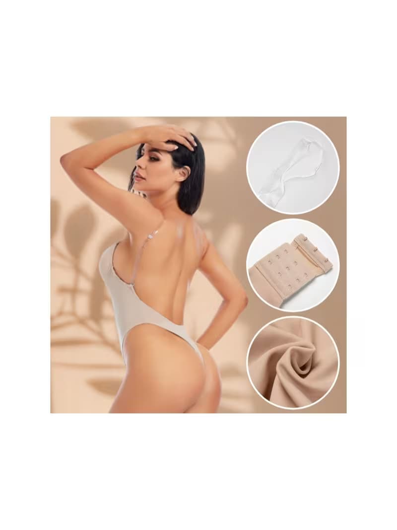 BODY DO SUKNI BIUSTONOSZ BEZ PLECÓW DO SUKIENKI NA RAMIĄCZKACH BEŻOWE